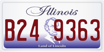 IL license plate B249363