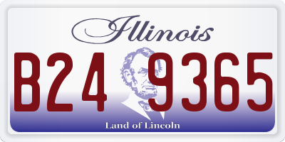IL license plate B249365