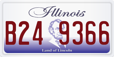 IL license plate B249366