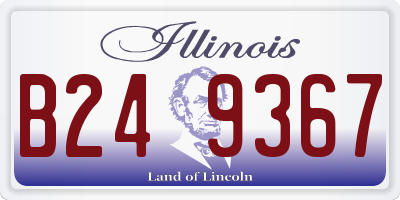 IL license plate B249367