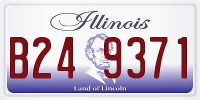 IL license plate B249371