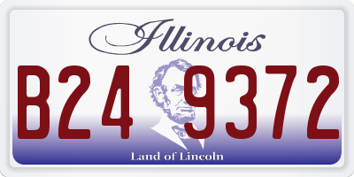 IL license plate B249372