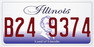 IL license plate B249374