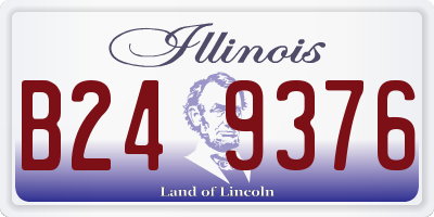 IL license plate B249376