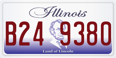 IL license plate B249380
