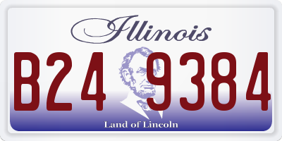 IL license plate B249384