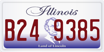 IL license plate B249385