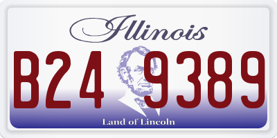 IL license plate B249389