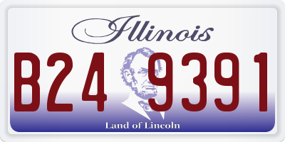 IL license plate B249391