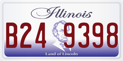 IL license plate B249398