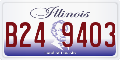 IL license plate B249403