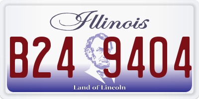 IL license plate B249404