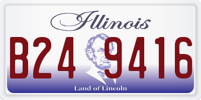 IL license plate B249416