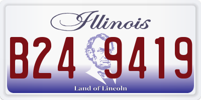 IL license plate B249419
