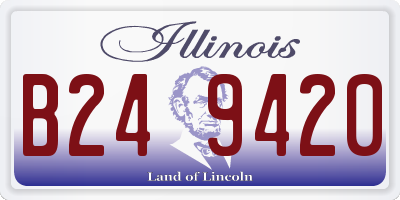 IL license plate B249420