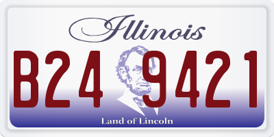 IL license plate B249421