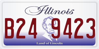 IL license plate B249423