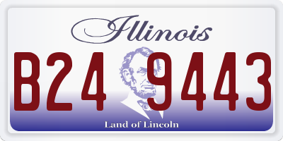 IL license plate B249443