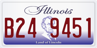 IL license plate B249451