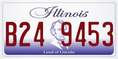 IL license plate B249453
