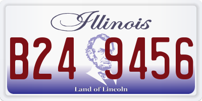 IL license plate B249456