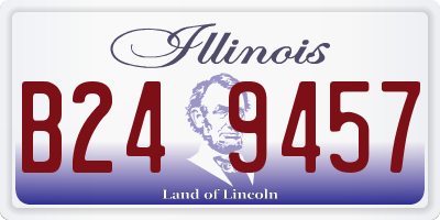IL license plate B249457