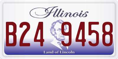 IL license plate B249458