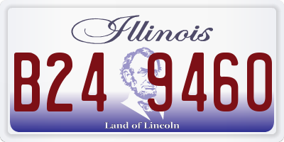 IL license plate B249460