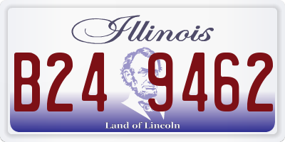 IL license plate B249462