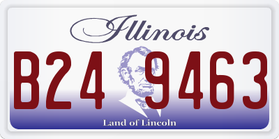 IL license plate B249463
