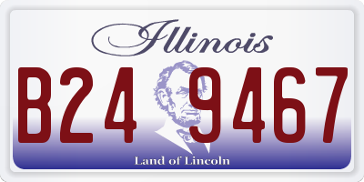 IL license plate B249467