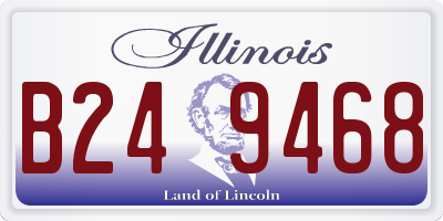 IL license plate B249468