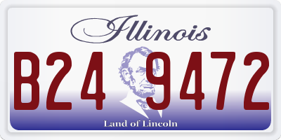 IL license plate B249472