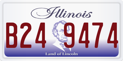 IL license plate B249474