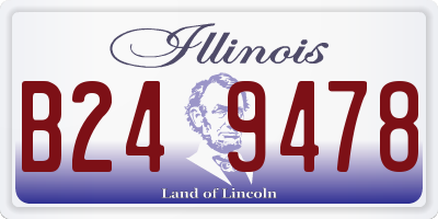 IL license plate B249478