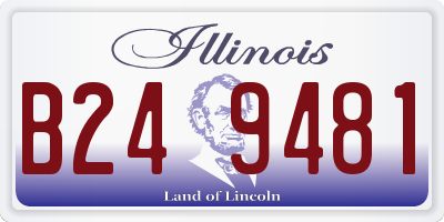 IL license plate B249481