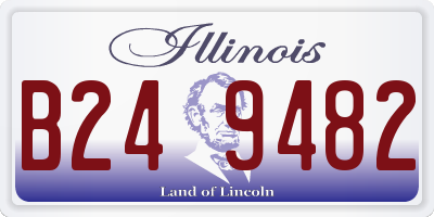 IL license plate B249482