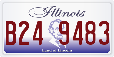 IL license plate B249483