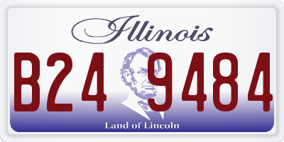 IL license plate B249484