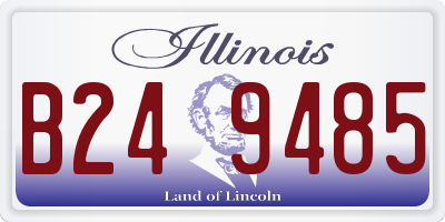IL license plate B249485