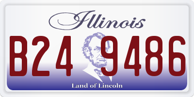 IL license plate B249486