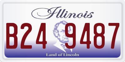 IL license plate B249487