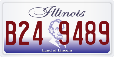 IL license plate B249489
