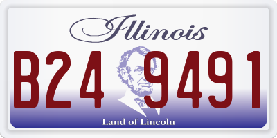 IL license plate B249491