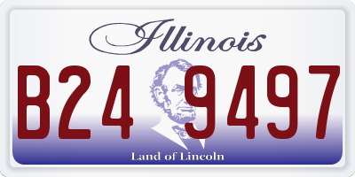 IL license plate B249497