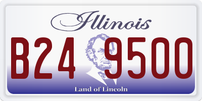 IL license plate B249500