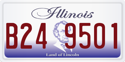 IL license plate B249501
