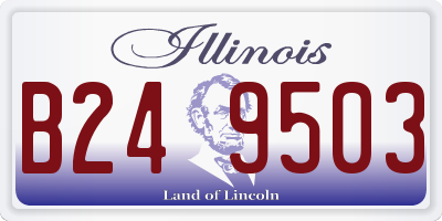 IL license plate B249503