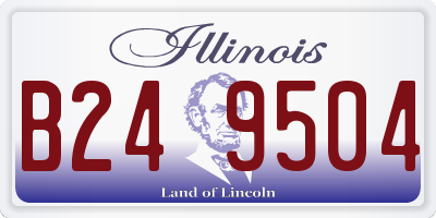 IL license plate B249504