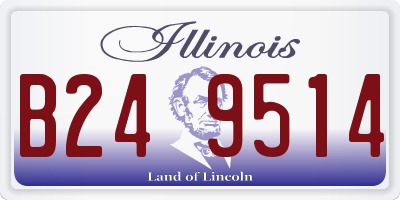 IL license plate B249514